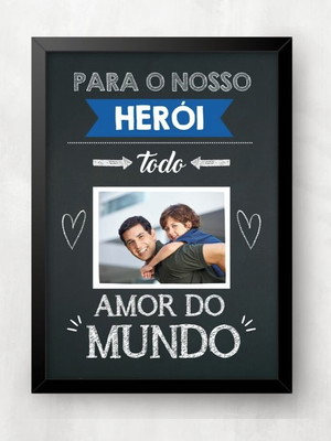Quadro de dia dos pais -melhor pai do mundo