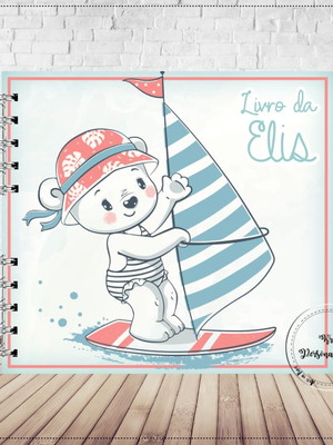 Livro do bebê ursinha surfista