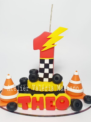 Vela tema carros personalizada