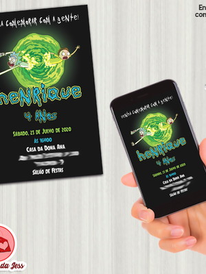 Convite digital rick e morty #2399
