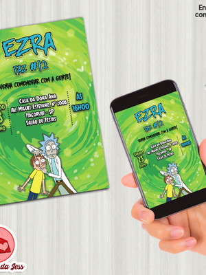 Convite digital rick e morty #2398