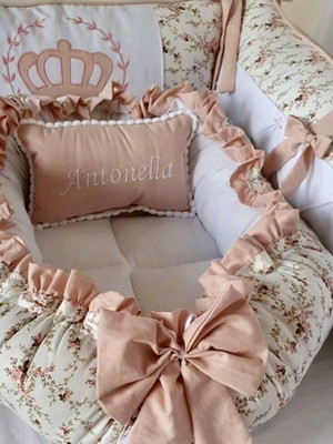 Ninho redutor de berço ninho baby bebê floral antonella