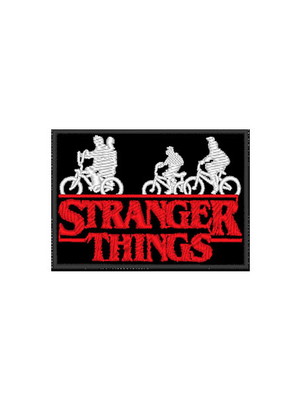 Patch bordado termocolante stranger things bikes - 5,5cm