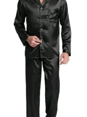 Pijama de cetim masculino classico