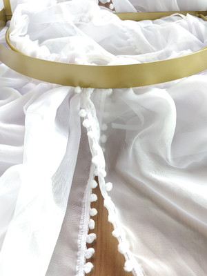 Dossel com cortinado mosquiteiro voil