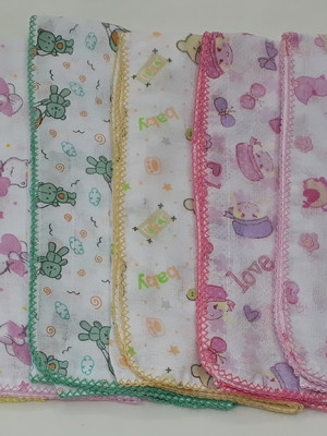 Fralda luxo estampada kit com 20 pçs tecido 100% algodão