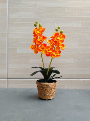 Arranjo orquídea laranja artificial!