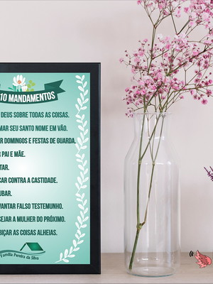 Quadro digital - os 10 mandamentos ii
