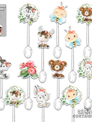 Colherzinha bosque encantado baby menina