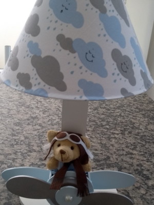 Abajur urso aviador