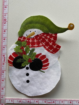 Patch aplique termocolante boneco de neve #10 ( 2 unidades )