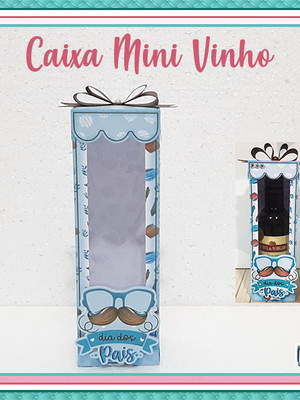 Caixa mini vinho com visor