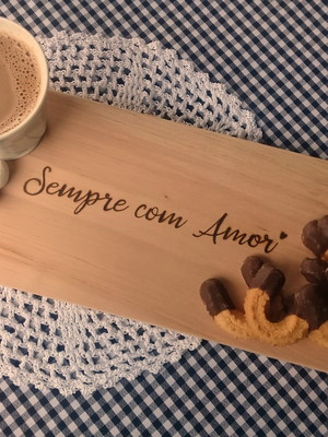 Tábua petiscos hearts - personalizada