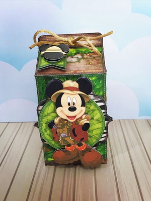 Caixa milk mickey safari