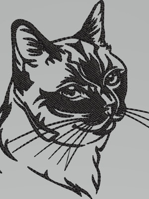 Matriz de bordado gato 2