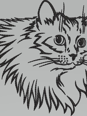 Matriz de bordado gato 8