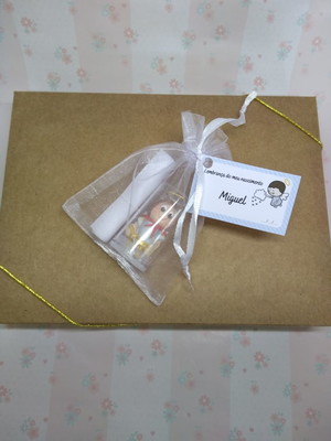 Kit lembrancinha são miguel arcanjo com tag+oração 12 unid.