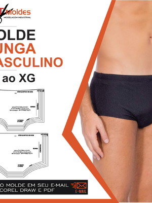 Molde sunga masculina ref:3027