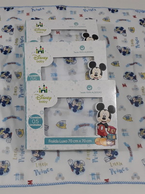 20 fraldinha de boca + 10 fralda grande - estampada | mickey