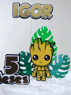 Topo de bolo groot