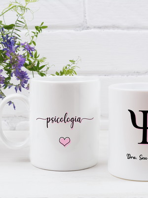 Caneca de porcelana - psicologia