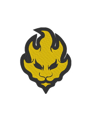 Patch bordado termocolante símbolo ninjago kai - modelo1