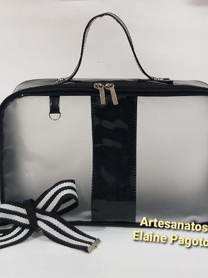 Frasqueira plástico translúcido