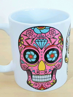 Caneca caveira mexicana