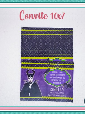 Convite 10x7 sem envelope e tag