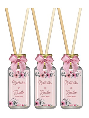 Aromatizador 45ml rótulo e tag aniversário