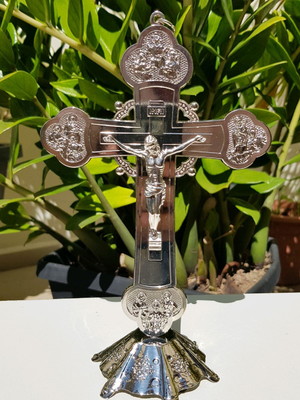 Cruz de dos apóstolos de mesa e parede