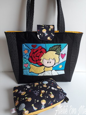 Bolsa professora e nécessaire príncipezinho