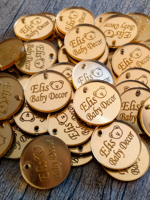 150 tag, etiqueta em acrílico 3,5x1cm (tam.m)