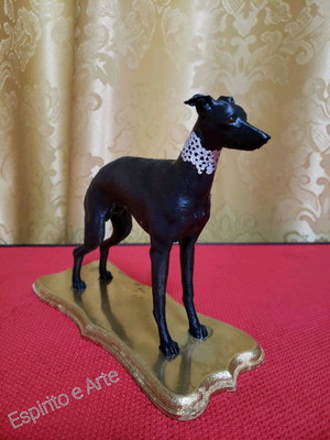 Whippet em resina impressao 3d