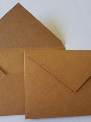 Envelope para convite rústico
