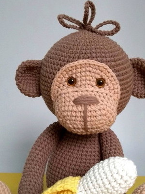 Macaco frederico crochê amigurumi