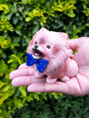 Lulu da pomerania miniatura em biscuit