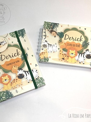 Kit caderneta de saúde e livro do bebê