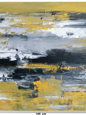 Tela abstrata em óleo 150 cm x 90 cm (somente a tela)