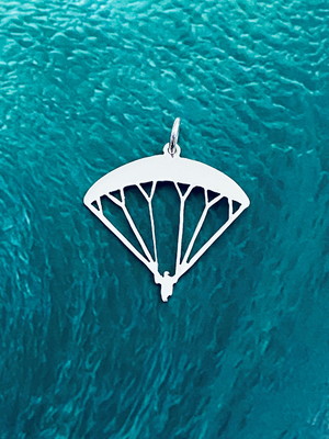 Pingente parapente paraglide prata 950