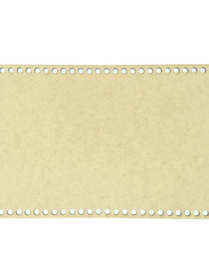 Base retangular em mdf cru pra maxi crochet 48x35 cm