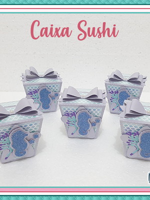 Caixa sushi color plus e glitter