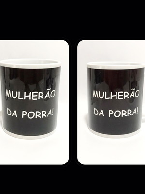 Caneca porcelana mulherão da porra