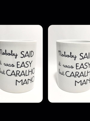 Caneca porcelana nobody said it was easy