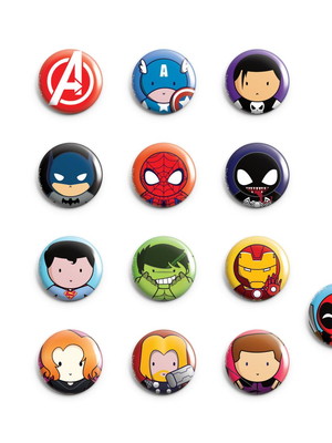 Botons / buttons / broches / personalizado marvel super hero