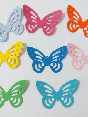 Borboleta vazada para painel 28cm