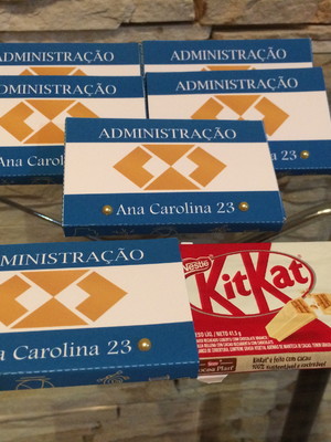Embalagem para chocolate personalizado - kit kat