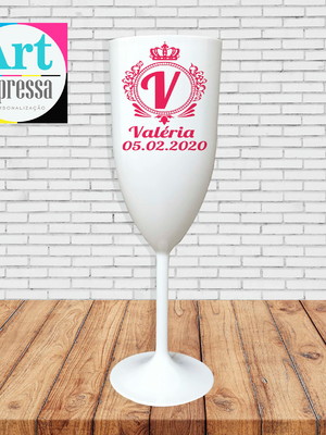 Taça de champanhe aniversário