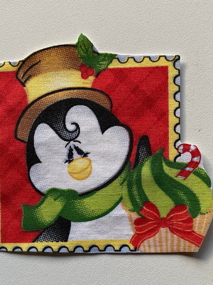 Patch aplique termocolante pinguim natalino ( 2 unidades )