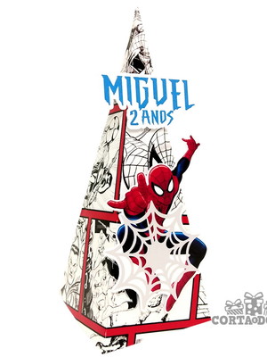 Caixa cone homem aranha